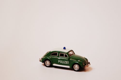 Policija, Policijos Automobilis, Retro, Miniatiūrinė, Mini, Nostalgija, Žaislai