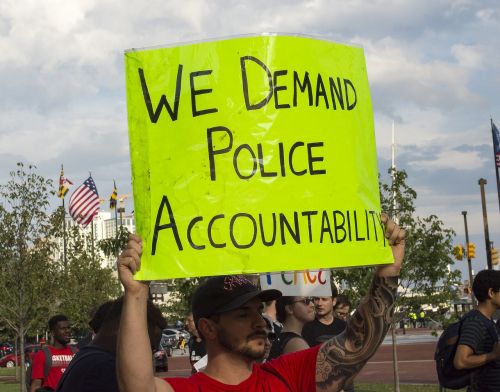 Policija, Protestas, Blm, Juodas Gyvas Dalykas, Žmonės, Gatvė, Ženklas, Baltimore