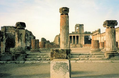 Pompei Griuvėsiai, Pietų Italija, Architektūra, Vulkano Plotas