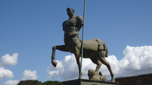 Pompėja, Kentauras, Statula, Kelionė, Italy