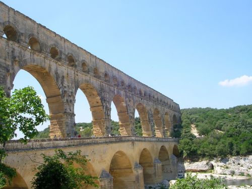 Pont Du Gard, Akvedukas, Architektūra, Romėnų, France, Orientyras, Žinomas