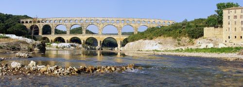 Pont Du Gard, Tiltas, France, Romėnų, Senovės, Architektūra, Akvedukas, Upė, Kelionė, Vaizdingas, Vanduo, Paminklas, Provence, Istorinis, Turizmas