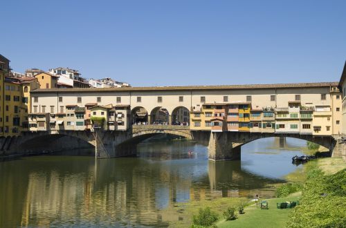 Ponte Vecchio, Firenze, Florencija, Tiltas, Arno Upė, Istoriškai, Lankytinos Vietos, Toskana, Italy