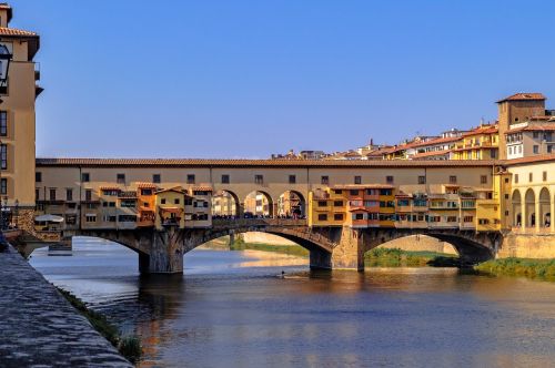 Ponte Vecchio, Tiltas, Ponte, Florencija, Architektūra, Arno, Firenze, Toskana, Italy