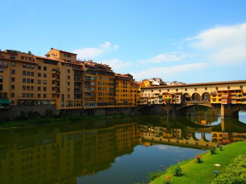 Ponte Vecchio, Florencija, Dangus, Lankytinos Vietos, Arno, Italy