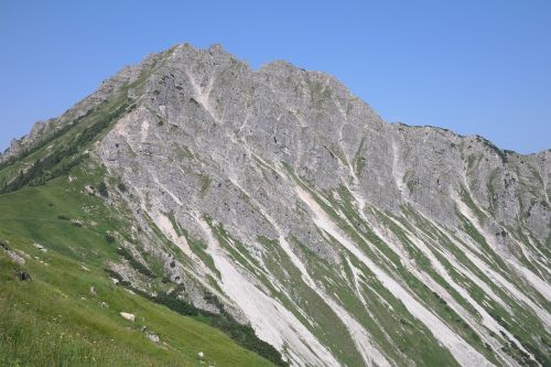 Ponten, Kalnas, Allgäu Alpės, Alpių, Kalnai, Šoninis