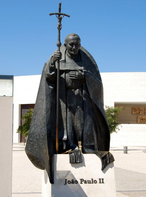 Popiežius, Statula, Giovanni Paolo Pagal, Bronza, Fatima, Šventykla, Portugal