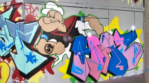 Popeye, Gatvė, Menas, Grafiti, Croydon, Uk