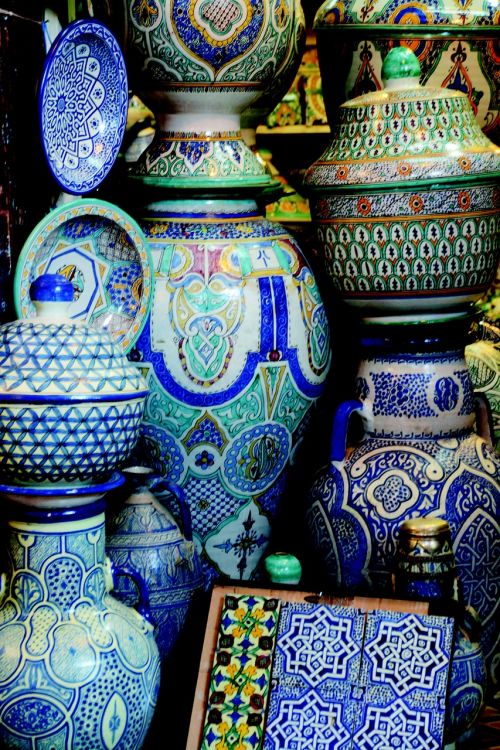 Porcelianas, Mozaika, Mėlynas