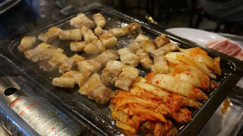 Kiauliena, Kimchi, Mėsa, Kepsninės, Kepti Ant Grotelių, Maistas