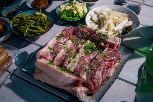Kiauliena, Mėsa, Kepti Ant Grotelių, Kimchi, Korėjos Respublika, Korėjiečių Kalba, Skanus, Stovyklavietė