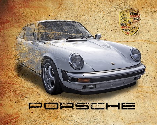 Porsche,  Vokiečių Kalba,  Transportas,  Sportinė Mašina,  Devintajame Dešimtmetyje,  Grunge,  Baltos Spalvos,  Klasikinis,  911