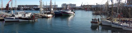 Uostas, Žvejyba, Žvejybos Laivai, Tradicinė Žvejyba, Žvejo Valtis, Žvejybos Laivas, Žvejybos Uostas, France, Vandenynas, Brest, Brittany