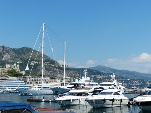 Uostas, Monaco, Jachtos, Valtys, Burlaiviai