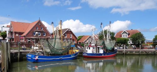 Uostas, Pjaustytuvas, Žvejybos Laivas, Rytinė Frisia, Šiaurės Jūra, Žvejybos Uostas, Neuharlingersiel