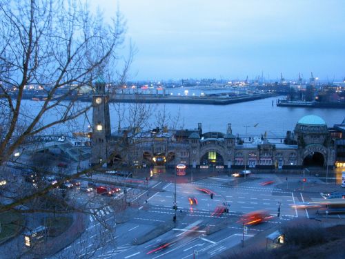 Uostas, Hamburgas, Rytas, Elbe