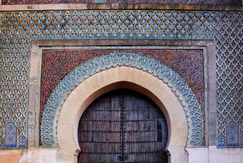 Portalas, Marokas, Plytelės, Apdaila, Musulmonas, Geometrinis, Mozaika
