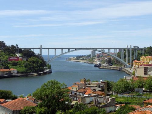 Porto, Portugal, Tiltas, Tejo, Senamiestis, Turizmas, Vaizdas, Estuarija