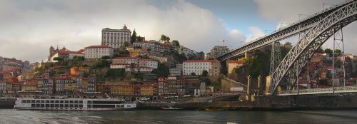 Porto, Portugal, Douro, Miesto Panorama, Istorinis, Turizmas, Kalnas