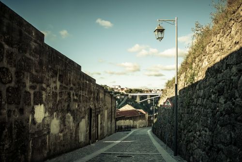Porto, Kraštovaizdis, Siauras Gatvė, Senas, Sienos