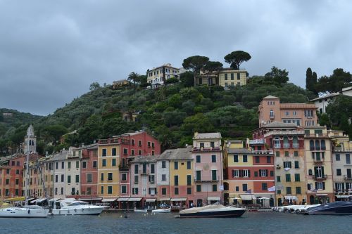 Portofino, Ligurija, Italy, Jūra, Kelionė, Kraštovaizdis, Uostas