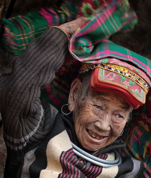 Portretas, Seni Žmonės, Skara, Etninis Pūlingas, Vietnamas