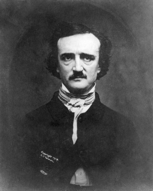 Portretas, Edgar Allan Poe, 1848, Rašytojas, Autorius, Juoda Ir Balta