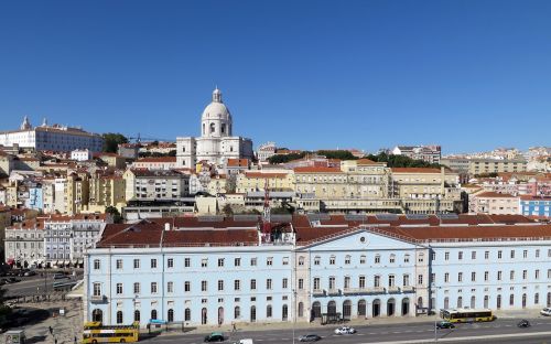 Portugal, Lisbonas, Miestas, Lisboa, Bendras Vaizdas, Katedra, Pastatai, Vaizdas