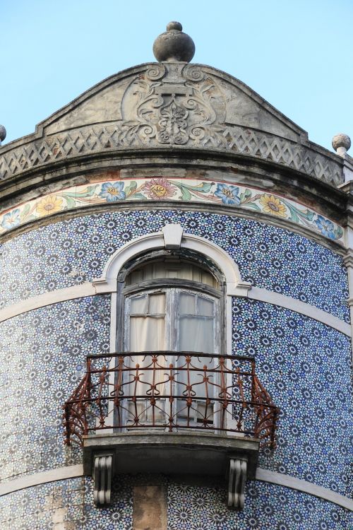 Portugal, Lisbonas, Lisboa, Architektūra, Plytelėmis, Siena, Balkonas