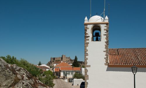 Portugal, Marvão, Bažnyčia, Pilis, Viduramžių Kaimas