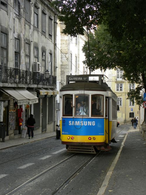 Portugal, Vežimėlis, Tramvajus, Miestas, Architektūra, Bėgiai