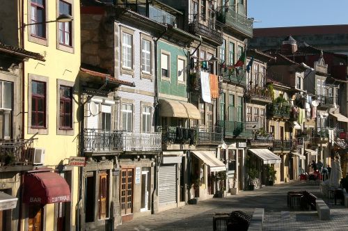 Portugal, Porto, Fasadas, Senamiestis, Namai Fasadai