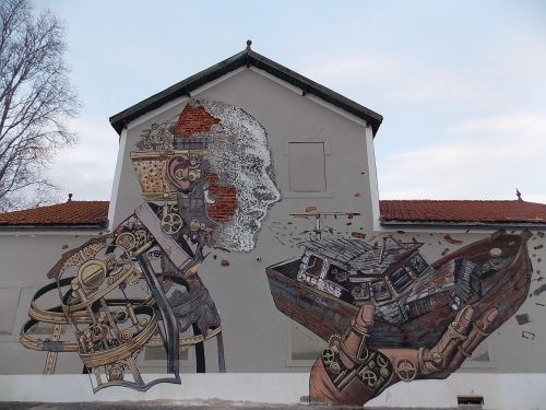 Portugal, Lisbonas, Vėjas, Grafiti, Gatvės Menas