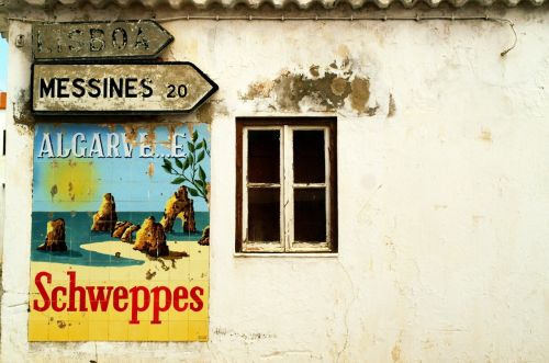 Portugal,  Algarve,  Hauswand,  Katalogas,  Langas,  Reklama,  Senas