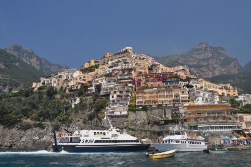 Positano, Italy, Amalfi, Vasara, Papludimys