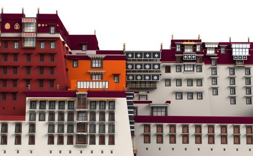 Potalas, Rūmai, Lhasa, Architektūra, Pastatas, Bažnyčia, Lankytinos Vietos, Istoriškai, Turistai, Pritraukimas, Orientyras, Fasadas, Kelionė, Miestai, Kelionė