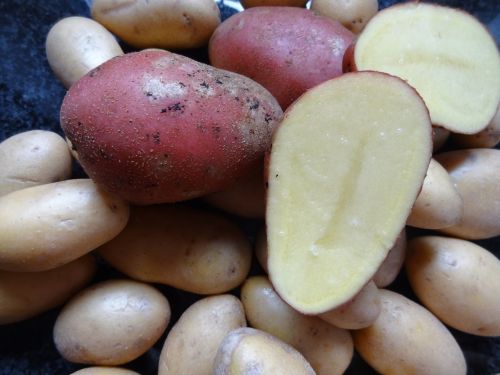 Bulvės, Maistas, Angliavandeniai, Daržovės, Žaliosios Bulvės, Raudonai Apkeptos Bulvės