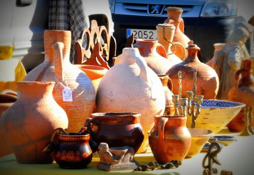 Keramika, Blusų Rinka, Ispanija, Stiklainiai