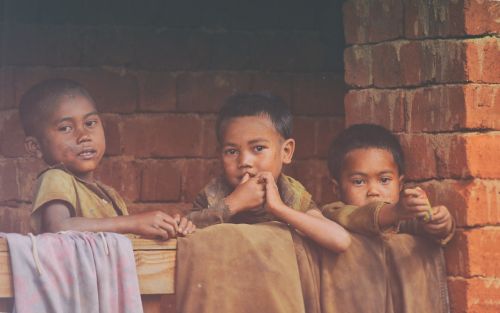Skurdas, Vaikai, Madagaskaras, Trys Vaikai, Nepakankama Mityba, Nepakankama Mityba