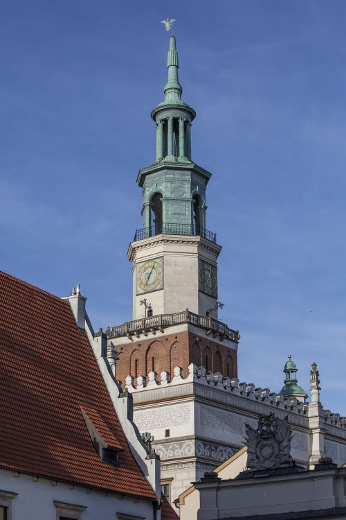 Poznan, Bokštas, Architektūra, Pastatas, Miesto Rotušė, Istoriškai, Bažnyčia