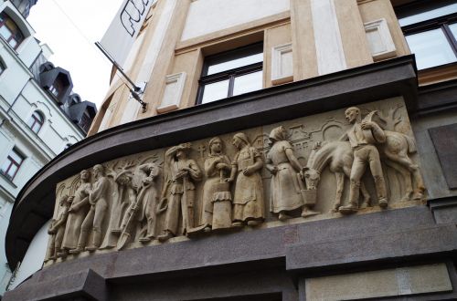 Prague, Pastatas, Ornamentas, Skulptūros