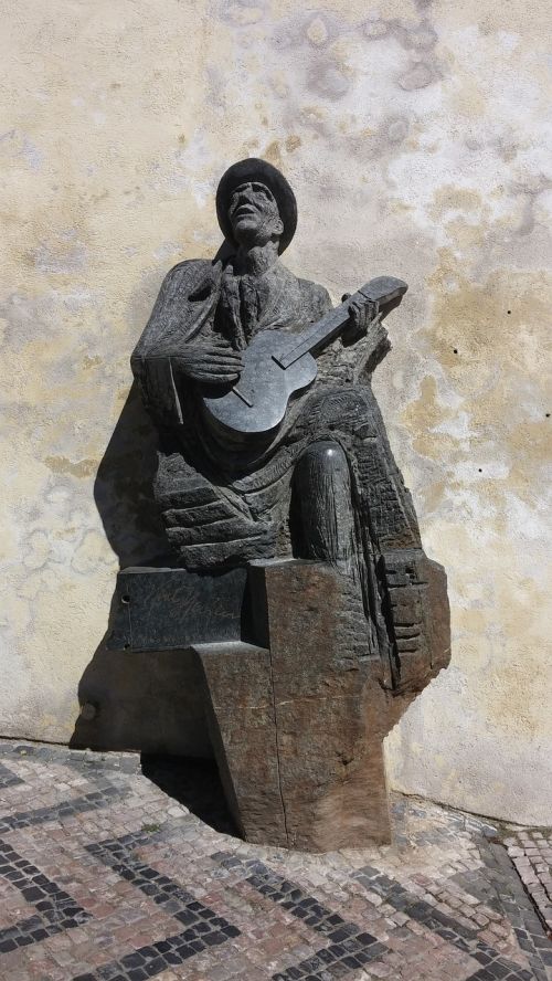Prague, Skulptūra, Gitara, Statula