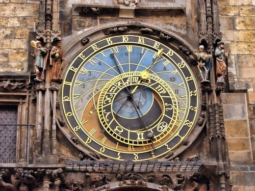 Prague, Laikrodis, Astrologinis, Čekų, Istorinis, Žinomas, Simbolis