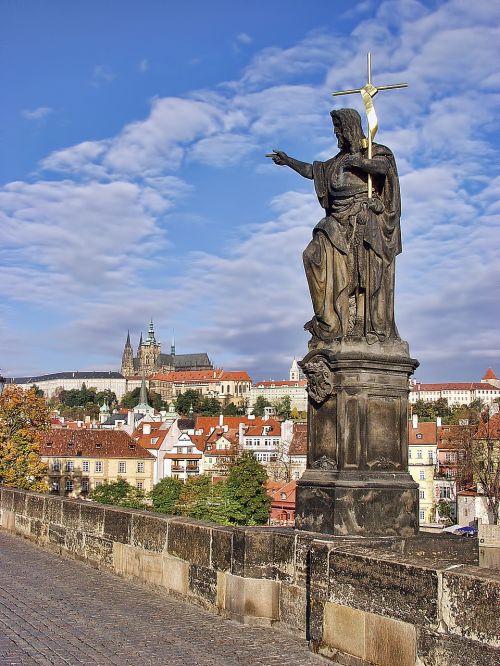 Prague, Pilis, Čekų, Orientyras, Viduramžių, Žinomas, Tiltas, Kelionė