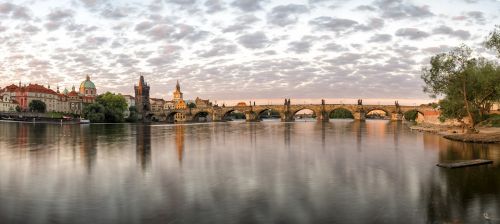 Prague, Panorama, Čekijos Respublika, Vaizdas, Moldova, Charles Tiltas