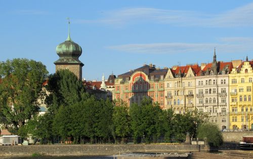 Prague, Vltava, Architektūra, Šviesa, Šešėlis
