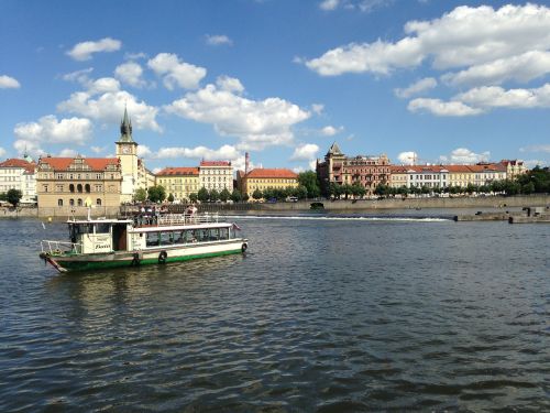 Prague, Vltava, Garlaivis, Upė