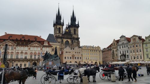 Prague, Senamiesčio Aikštė, Bohemija, Miestas, Kvadratas, Europa, Čekų