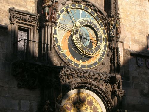 Prague, Astronominis Laikrodis, Žinomas, Senovinis, Laikrodis, Senas, Laikas