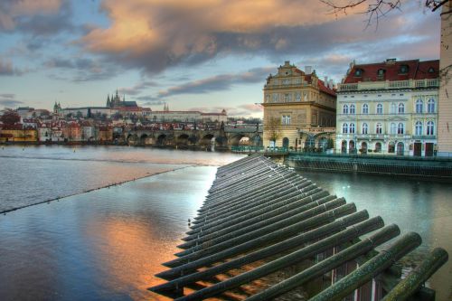 Prague,  Tiltas,  Upė,  Vanduo